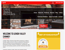 Tablet Screenshot of lehighvalleychimney.com